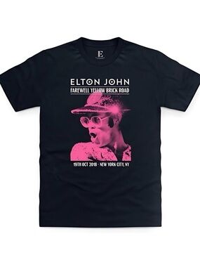 Custom Elton John Goodbye Yellow Brick Tour NYC October 2018 Size XL Unisex New